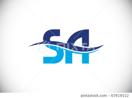 Initial Monogram Letter S A Logo Design Vector Template. S A Letter Logo Design 67616522