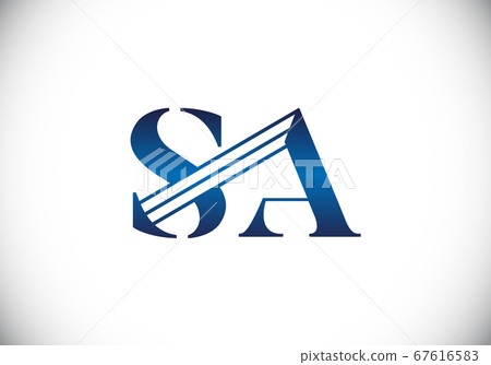 Initial Monogram Letter S A Logo Design Vector Template. S A Letter Logo Design 67616583