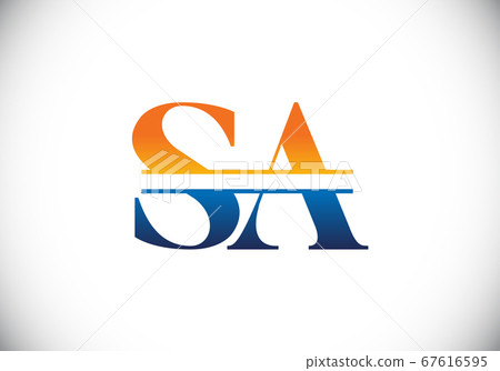 Initial Monogram Letter S A Logo Design Vector Template. S A Letter Logo Design 67616595