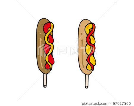 2 hot dogs 67617560