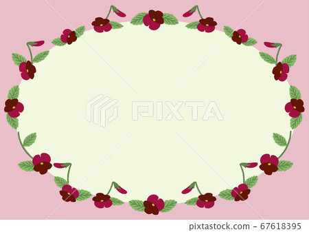Flower illustration red violet card Flower illustration red violet card 67618395