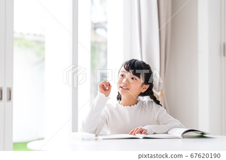 學習，女孩 67620190