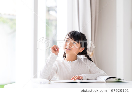 學習，女孩 67620191