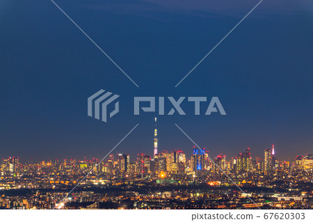 《Tokyo》 Night view of Tokyo city and city center 《Tokyo》 Night view of Tokyo city and city center 67620303