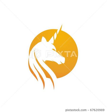 Unicorn Logo icon vector illustration 67620989