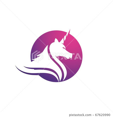 Unicorn Logo icon vector illustration 67620990