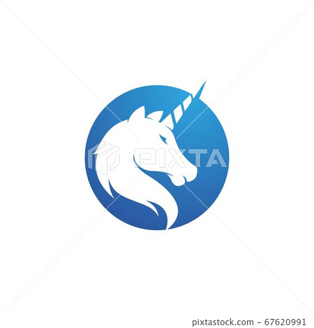 Unicorn Logo icon vector illustration 67620991