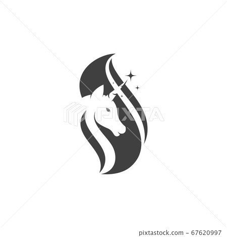 Unicorn Logo icon vector illustration 67620997