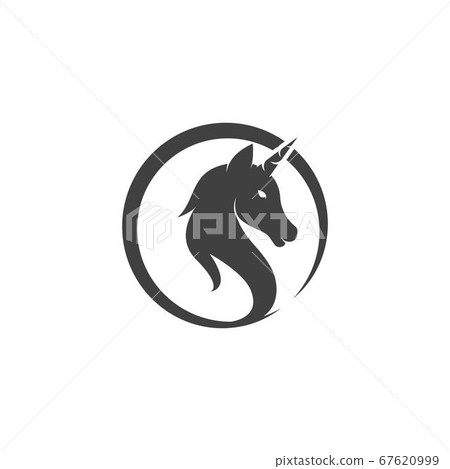 Unicorn Logo icon vector illustration 67620999