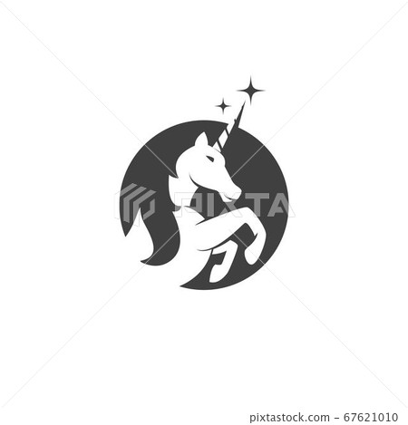Unicorn Logo icon vector illustration 67621010