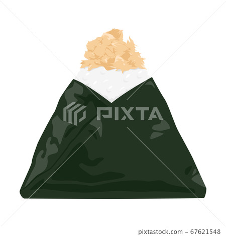 可口金槍魚梅奧（海雞）飯糰的例證。 67621548