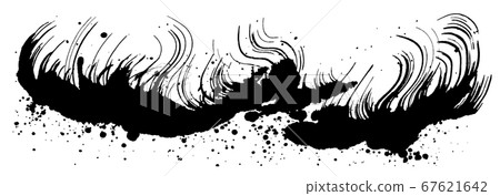 溫泉煙霧，手寫筆刷圖 67621642
