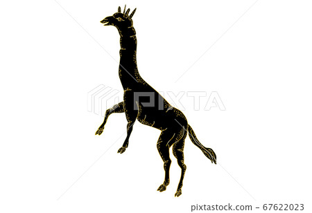 88 Constellation with shadow without line Black Giraffe 88 Constellation with shadow without line Black Giraffe 67622023