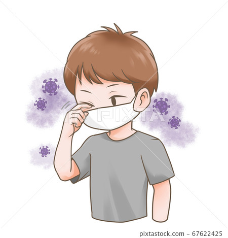 一個人ing他的眼睛的插圖 一個人ing他的眼睛的插圖 67622425