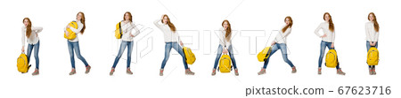 Young student isolated on white Young student isolated on white 67623716
