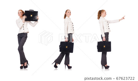 Woman businesswoman isolated on white Woman businesswoman isolated on white 67623722