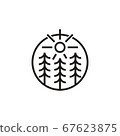 evergreen fir hemlock logo design 67623875