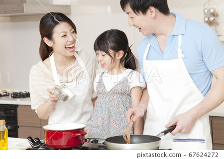parent and child cooking parent and child cooking 67624272