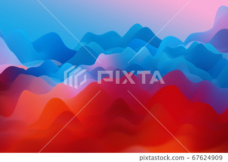 背景波色抽象材料 67624909