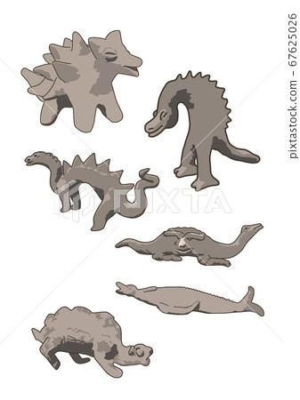 Illustration data Acambaro dinosaur clay figurine 1 67625026