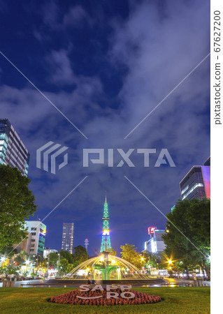 Sapporo city night view, Sapporo TV tower 67627200