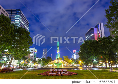 札幌城市夜景，札幌電視塔 67627201