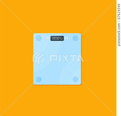 Bathroom scale flat design icon modern vector - Stock Illustration ...