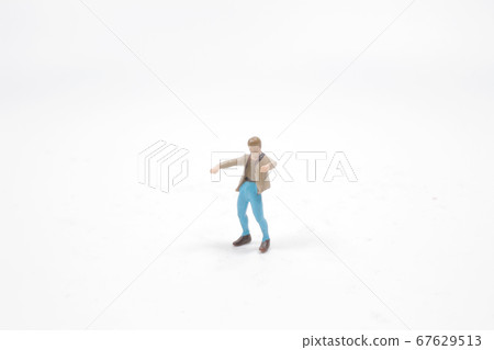 a fun of scale human figure on the board 67629513