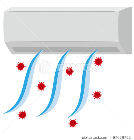 來自空調和冠狀病毒的冷風 67629792