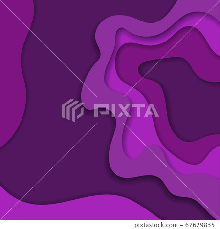 Abstract purple 3d paper cut background Abstract purple 3d paper cut background 67629835