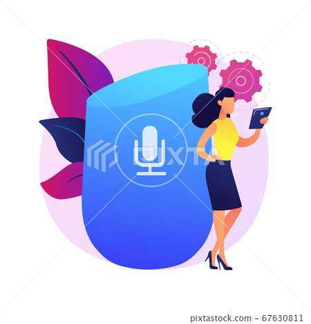 Microphone recording vector concept metaphor 67630811