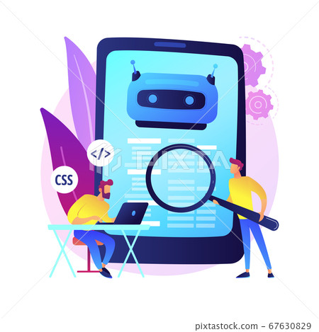 Java developer vector concept metaphor - Stock Illustration [67630829 ...