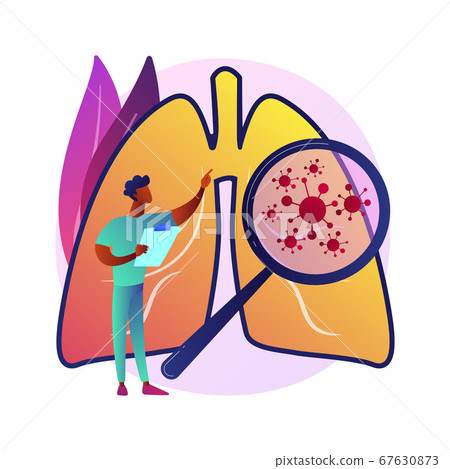 Respiratory disease vector concept metaphor 67630873