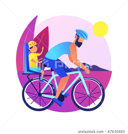 Couple on bicycles vector concept metaphor Couple on bicycles vector concept metaphor 67630885