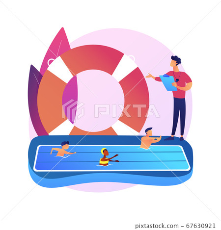 Swimming classes vector concept metaphor Swimming classes vector concept metaphor 67630921