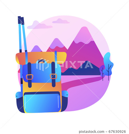 Summer hiking vector concept metaphor Summer hiking vector concept metaphor 67630926
