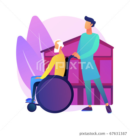 Nursing home vector concept metaphor 67631387