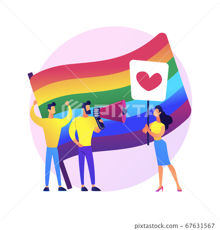 LGBT pride vector concept metaphor 67631567