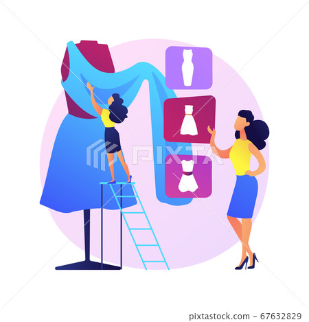 Custom clothing and accessories vector concept metaphor 67632829