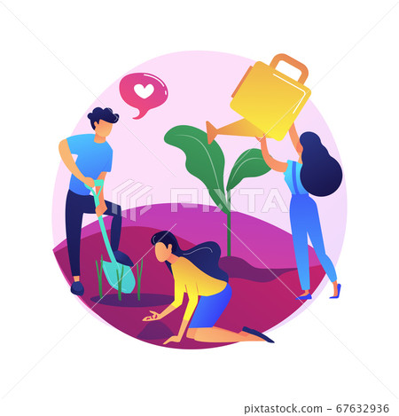 Tree planting vector concept metaphor 67632936