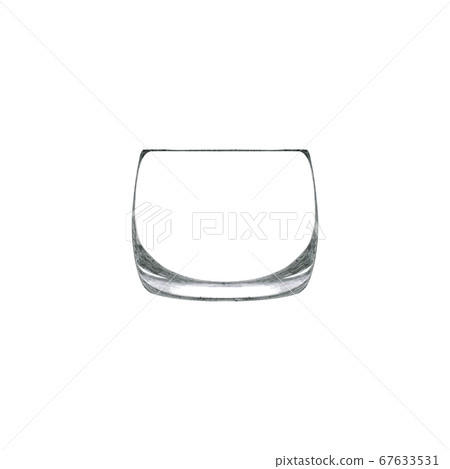 Hand drawn glass for sour cocktail 67633531