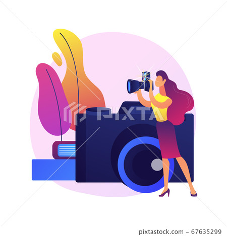 Photography course vector concept metaphor. Photography course vector concept metaphor. 67635299
