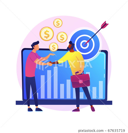Business partnership vector concept metaphor. 67635719