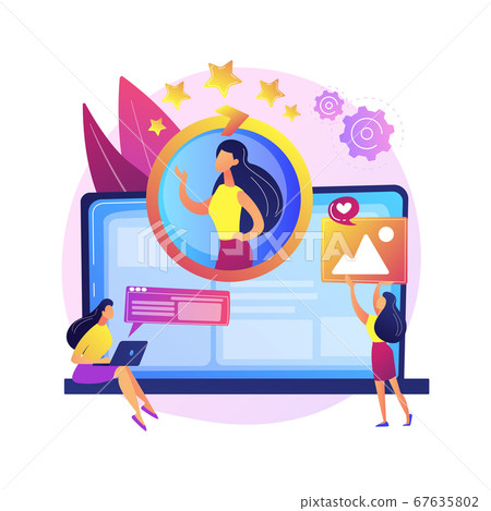 Face recognition vector concept metaphor. Face recognition vector concept metaphor. 67635802