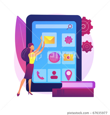 Mobile app development courses vector concept metaphor Mobile app development courses vector concept metaphor 67635977