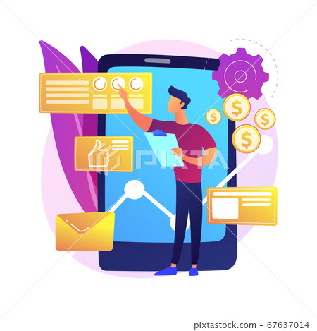 Data analysis vector concept metaphor - Stock Illustration [67637014 ...