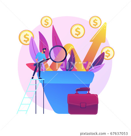 Business growth vector concept metaphor 67637053