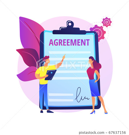 Agreement signing vector concept metaphor Agreement signing vector concept metaphor 67637156