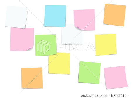 粘滯便箋的插圖 67637301