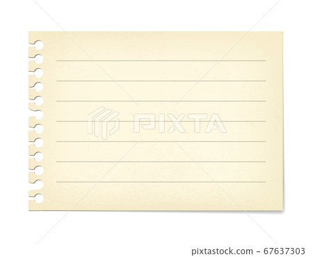Paper note paper illustration material 67637303